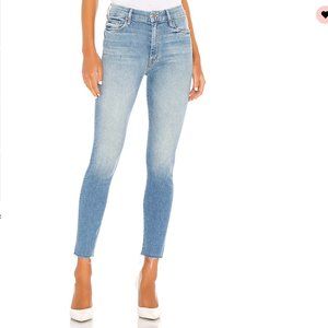 NWT MOTHER - High Waisted Looker Ankle Fray